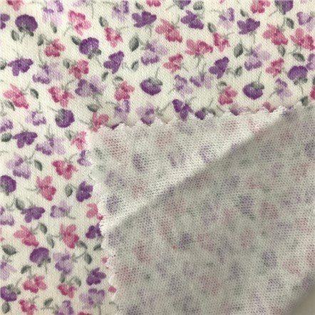 Baumwolle Polyester bedruckte Rippe